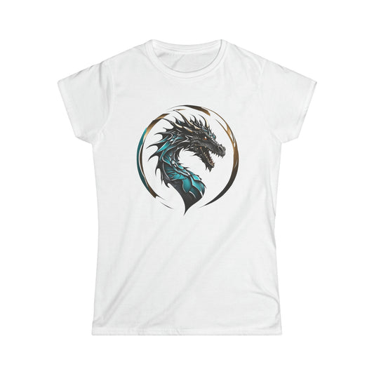 Damski T-Shirt koszulka z nadrukiem Smok Dragon #2