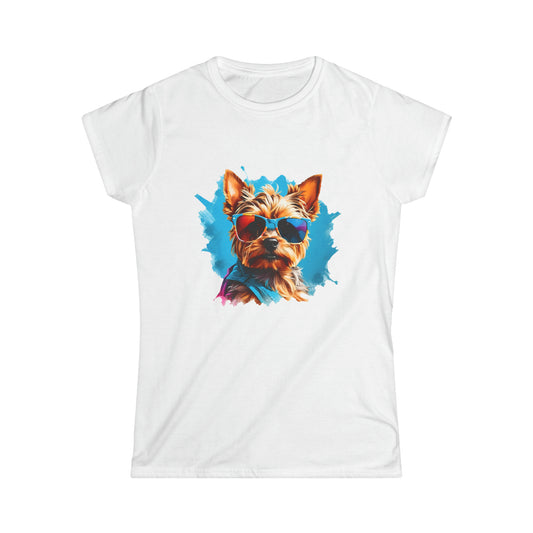 Damski T-Shirt koszulka z nadrukiem Pies #5
